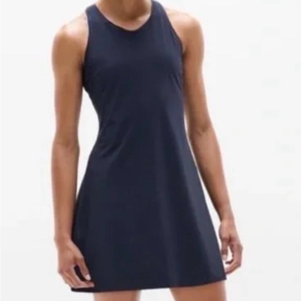 NWT Athleta Navy Match Point Dress